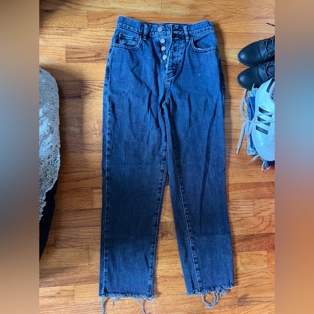 PacSun Dark Blue Denim Straight Leg Jeans Size 23